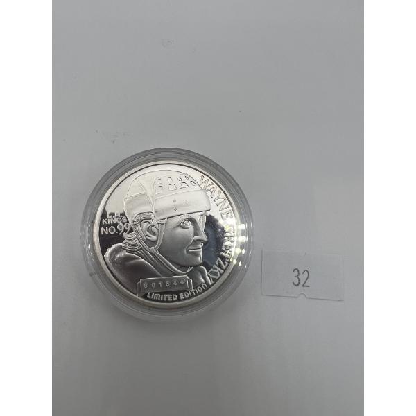 Wayne Gretzky Limited Edition Proof 1 Oz .999 Silver Canada Hockey Coin