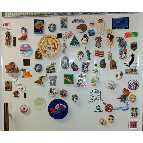 Fridge Full Of Souvenirs & Magnets  Keepsakes + Memories