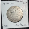 Image 1 : 1870 Canadian 50 Cent Coin 92.5% Silver 11.62 Grams