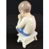 Image 3 : Copenhagen Porcelain Boy Drinking Figurine 5.5T