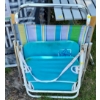 Image 5 : Two Folding Chairs 22 W, 23 D, 31 T, Folding Metal Table 19.5 W, 19.5 D, 25.5 T, Two Beach Chairs