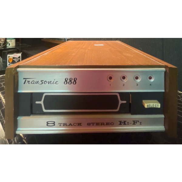 Transonic 888 8 Track Stereo Hi-Fi w/ 8 Track Collection & Travel Tote