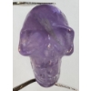Image 1 : Lavender Purple Amethyst 46.6 ct Hand Carved Skull