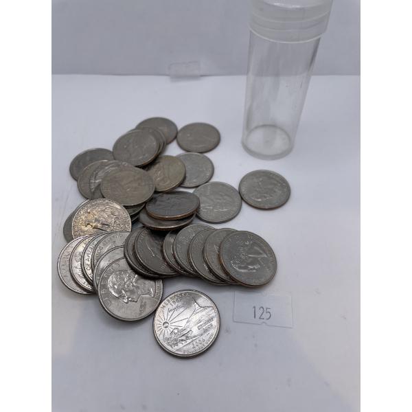 Tube of American Quarters