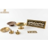 Image 1 :  Collection Of Vintage Brass Decorative Items Bowls , Candlestick Holders , "KEYS" Sign And More.
