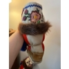 Image 7 :  vintage handmade deer moccasins very intricate beating amazing condition, museum quality 13” height