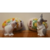 Image 2 : NAO By LLADRO Pair of Porcelain Bunnies  'Cookies & Patches'