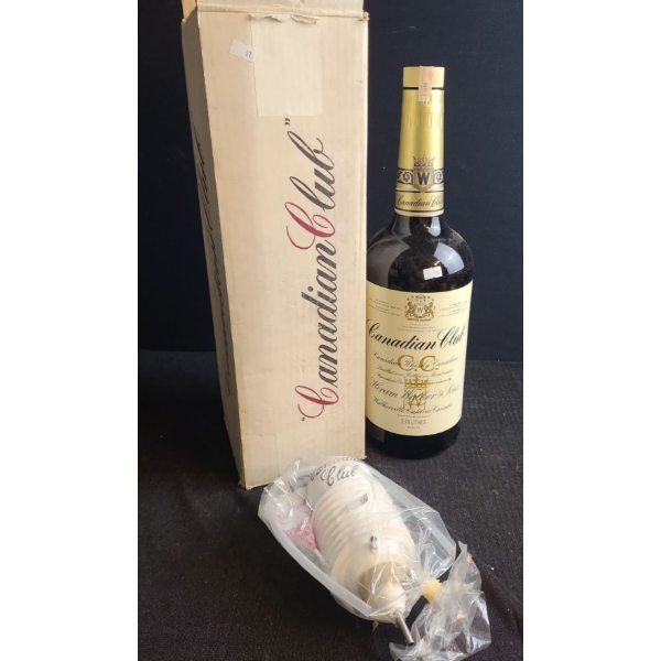 1973 Vintage Canadian Club Texas Mickey with Pump