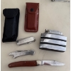 Image 1 : Center Console Contents - Vintage Butane Lighter 3T w/ Assorted Pocket Knives