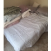Image 1 : Mattress, Boxspring Platform 58 W, 82 D, 22 T, Bedding Included 