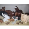 Image 7 : Collection of Elephant Decor: Wood, Stone, Ceramic- Includes: Wooden Pair 11 W, 6.5 T