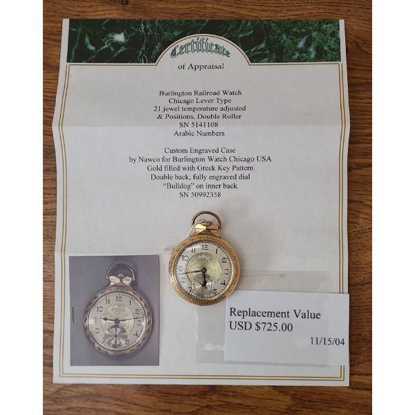 Burlington Pocketwatch