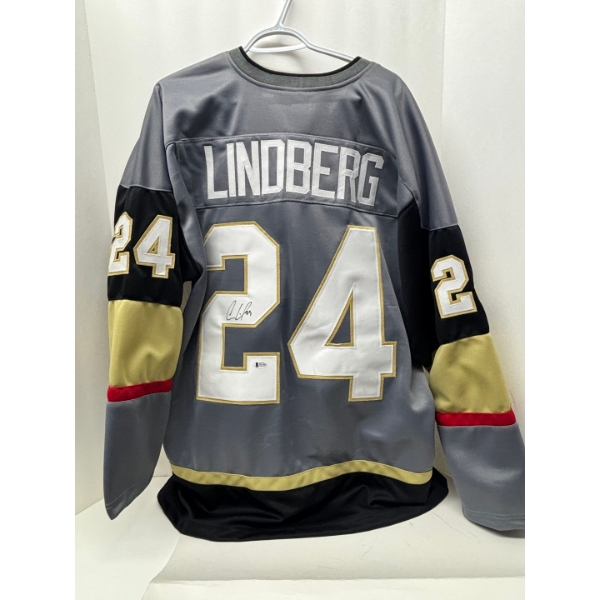 Las Vegas Golden Knights Lindbergh # 24 hand signed first year jersey