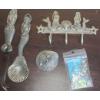 Image 3 : Pewter: Hairclip, Mermaids- Hook: 6 W, 3.5 T, Cheese Knife, Serving Spoon, Keychain, Ring, Pendant