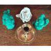 Image 3 : Mosiac Tiled Art Plate Brass Candlestick Holder Copper Cream Caddies & More