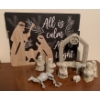 Image 3 : Celtic Nativity Scene w/ LED Yard Deco & Holiday Sign 10T