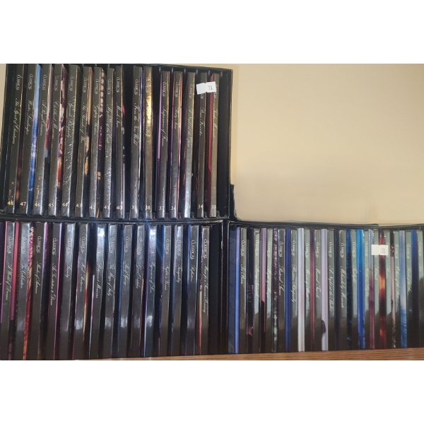 Classical Music CD Collection and Selection of Books Shown