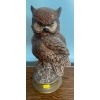 Image 2 : Large Ceramic Hand painted Owl Figurine w/ Collectible Bonus Extras 10" tall