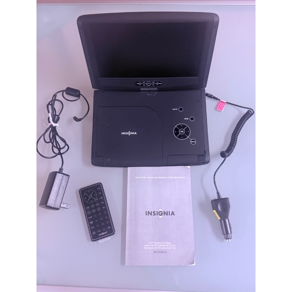 Insignia 10.2-Inch Portable DVD Player with Accessories