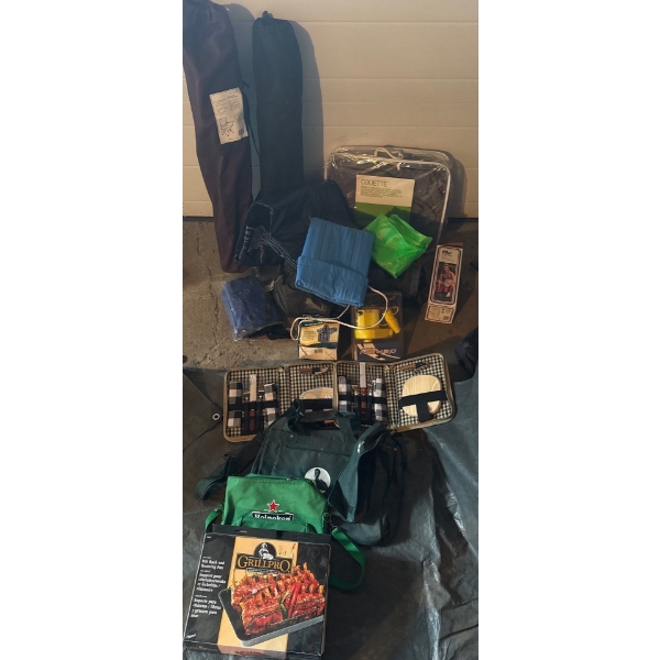 Outdoor Campers Collection - Chairs, Grill, Inflatables w/ Pumps, More! 