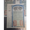 Image 2 : 3 Vintage 1913 Chinese Republic Lung-Tsing-U-Haï Railway Gold Bonds.