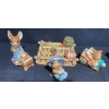 Image 1 : Pendelfin Collectible Bunny Figurines- Barrow Boy, Crocker, & Whopper Hand Painted Stone Craft 
