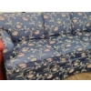 Image 2 : Vintage Floral-Patterned Ethan Allen 3 Seat Sofa - 76"W x 30"H x 36"D
