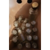 Image 6 : Baskets, Painted Wooden Box, Bottles, and Friut Tablecloth Weights