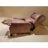 Image 3 : Genuine Leather Studded Recliner w/ Tasselled Pillow Only 34x38x41