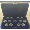 Image 1 : 1992 Canadian 125th Anniversary 13-Piece Commemorative Coin Set 92.5% Silver 2.1 Troy Ounces 