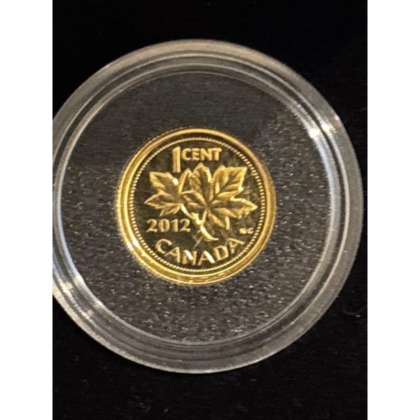 2012 1c Farewell to the Penny - Pure Gold Coin