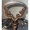 Image 2 : 19th Century Hand Carved Fossil Stone End Table 28T