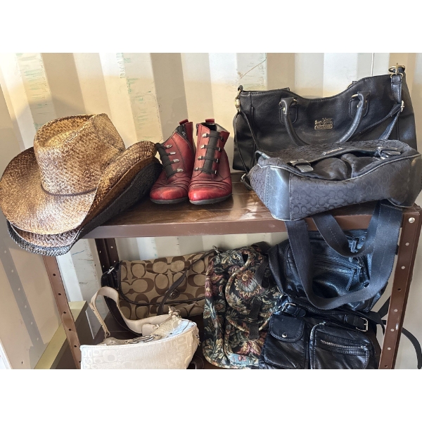 Women's Purse Collection Incl. 3 Coach Bags, Sun Hats & More! 