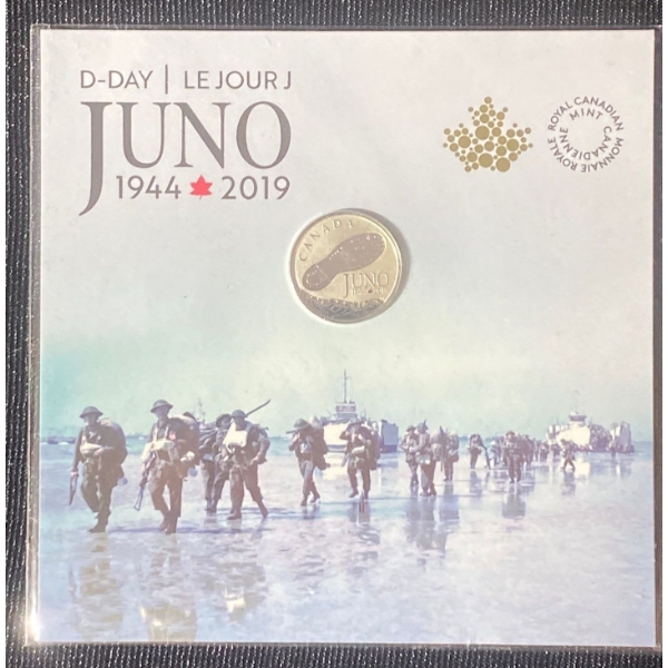 D-Day Juno 2019 99.9% Silver Coin 7.96 Grams