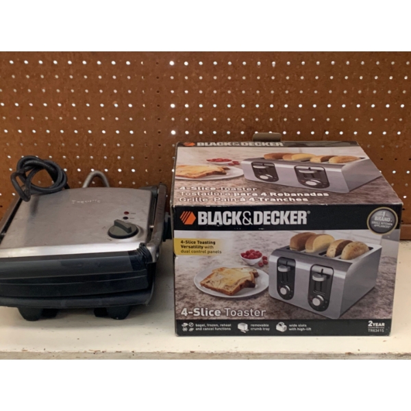 Black & Decker toaster and Panini Press
