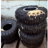 Image 1 : 4.10-4 (OFF ROAD) Set of 4 Tires on rims, and  2 off rim 