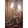 Image 2 : Decorative 'Lovers' Lamp 27T w/ Geriatric Pair Ceramic Figurine