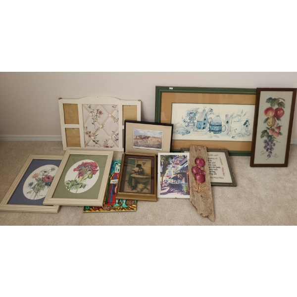 Wall Decor: "Clearing The Fields" Artist: Isabel Levesque 12.5 X 9.5, Wine Art 11 X 14 and More!