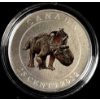 Image 1 : 2012 25¢ Prehistoric Creatures: Pachyrhinosaurus Lakustai - Glow-in-the-Dark Coloured Coin