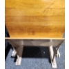 Image 7 : Grand Rapids Seating Co. Folding Seat Childs Desk with Ornate Cast Iron Frame