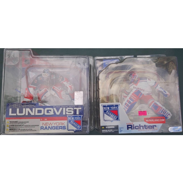 McFarlane NHL Figures Henrik Lundqvist and Mike Richter New York Rangers