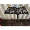 Image 1 : Portable Tool Cart On Casters 34"Tall w/ Assorted Hand Tools & More