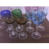 Image 3 : Crystal and Colored Glass Stemware in Various Designs