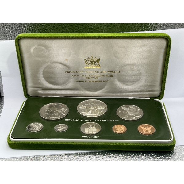 Republic Of Trinidad and Tobago Solid Silver Proof Set 34.80g .925