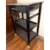 Image 3 : Wheeled Cart w/ Marble Top 23 W, 16 D, 33 T 