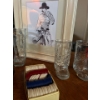 Image 3 : 4 cowboy boot glass mugs, vintage ashtray, cowboy print, vintage poker chips, cowboy framed print