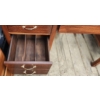 Image 6 : Solid Wood Older Style Desk With Detachable Top and Multiple Drawers