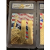 Image 7 : USA 5 Cent Collection with 3 America's Heroes Graded Trading Cards 10 GEM-MT 
Complete Set 2005 8 Co