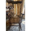Image 2 : Antique Oak Rocking Chair & Foot Stool