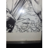 Image 7 : Selection of Comics, Metal Batman No.1 Sign 7.5 x 11, Framed: Art 23 X 19 and Prints 20.5 x 16.5